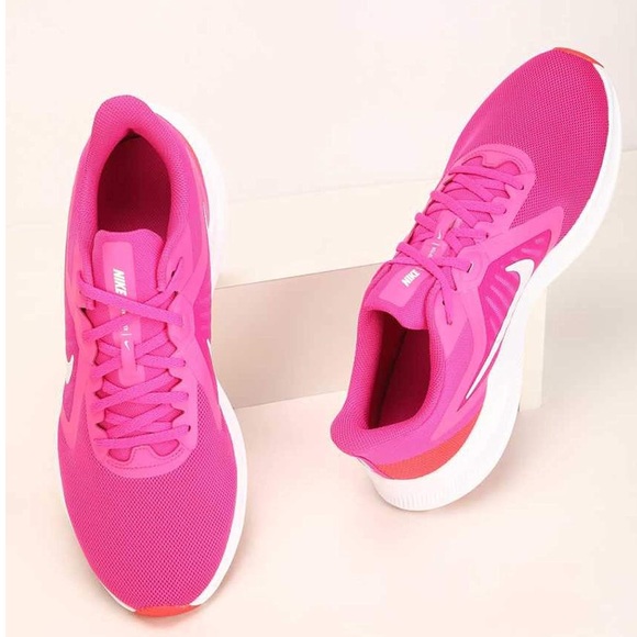 Nike Shoes - Nike Downshifter 10 Fire Pink/Summit White Running Shoes